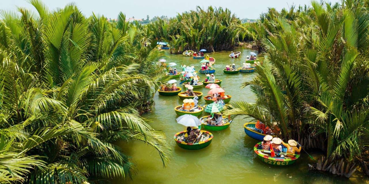 Marble Mountain, Hoi An Ancient Town and Coconut Forest Basket Boat Ride Experience from Da Nang - main image