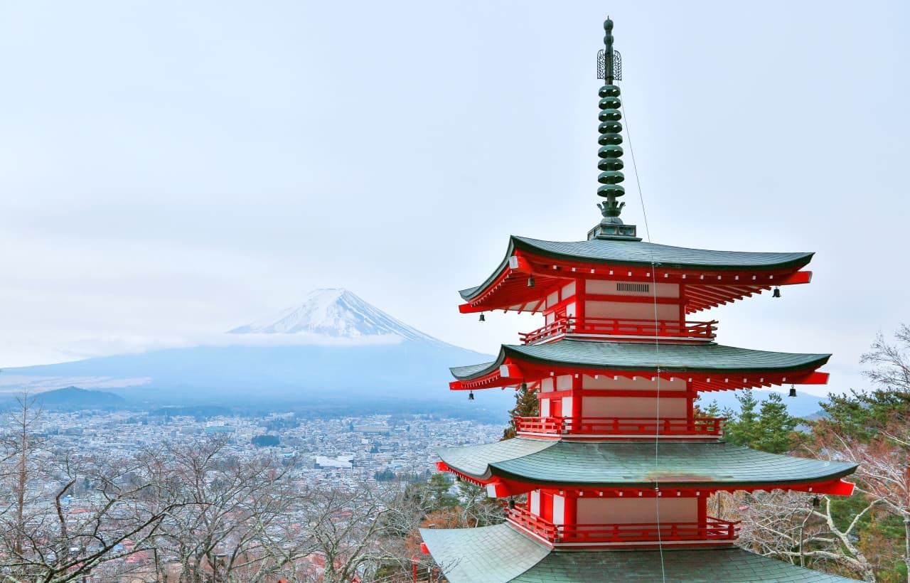 Mount Fuji G Line Full-Day Tour from Tokyo: Arakurayama Sengen Park, Lake Kawaguchi - imagen principal
