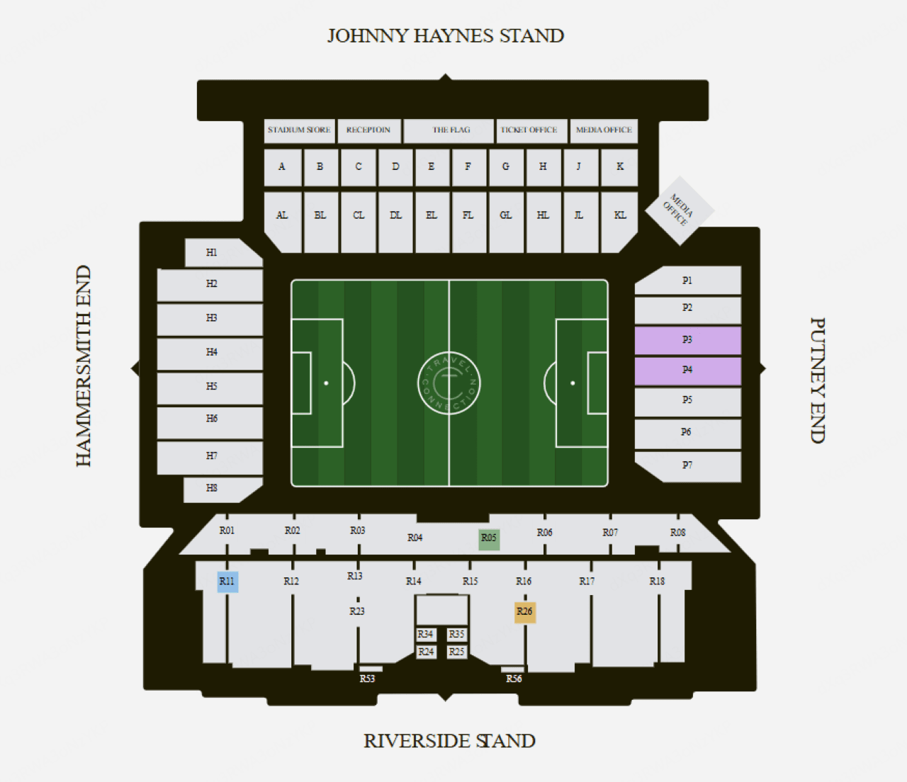 Entrada para partido de fútbol de la Premier League de Fulham FC en Craven Cottage - imagen 3