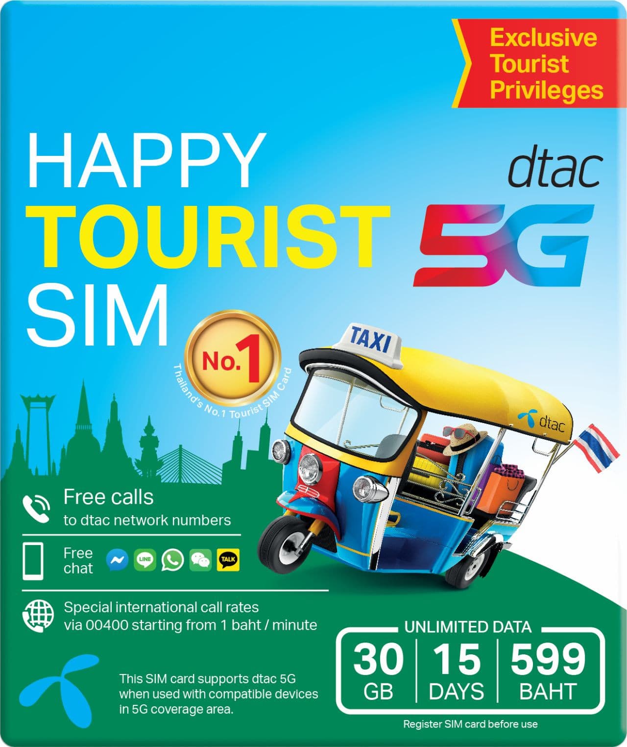 Bangkok, Thailand 5G SIM Card - Enjoy Local Network, Collect from Airport - image 2
