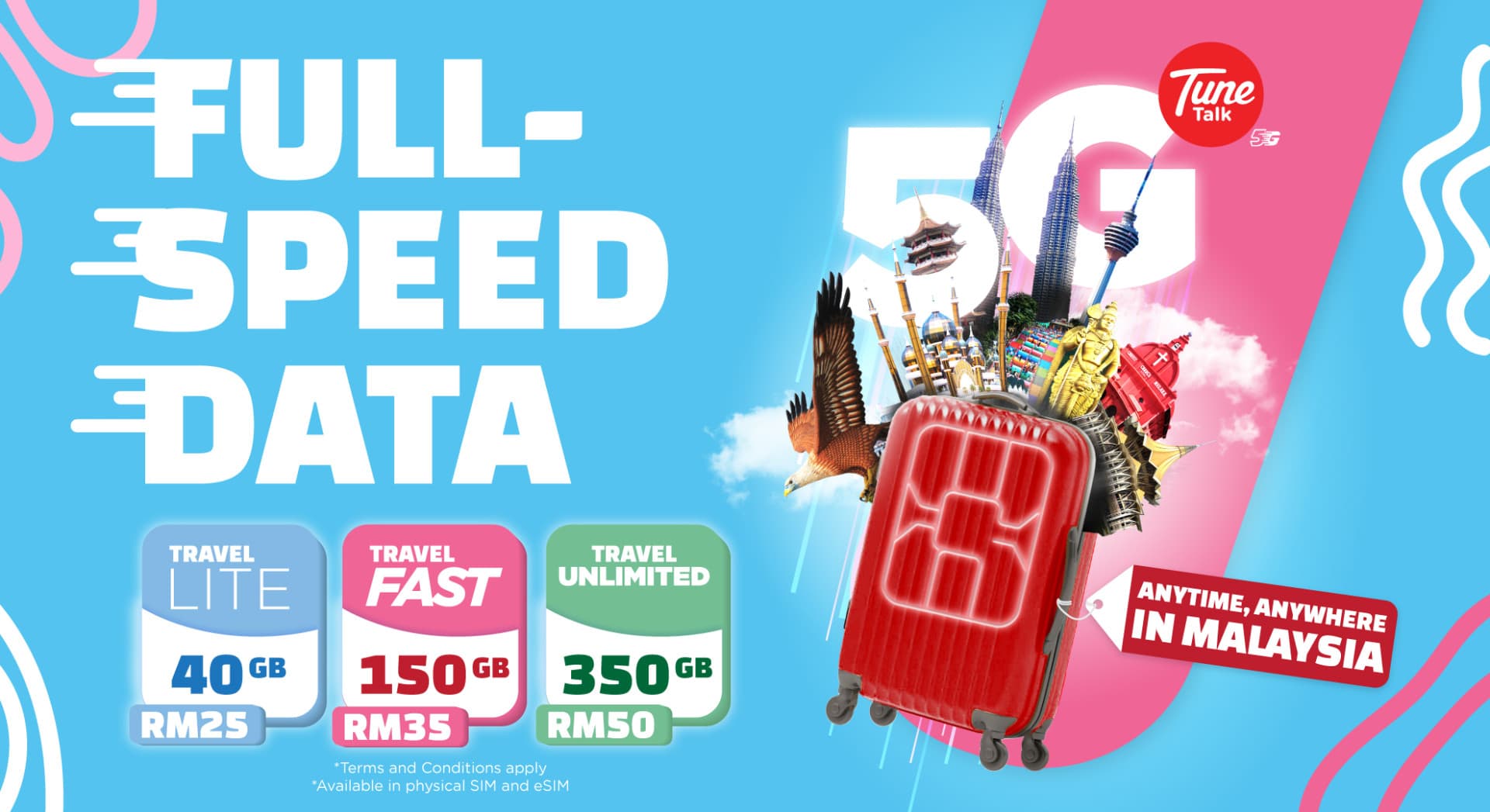 말레이시아 5G 심카드 (즉시확정, 코타키나발루 국제공항 수령)  - 대표 이미지